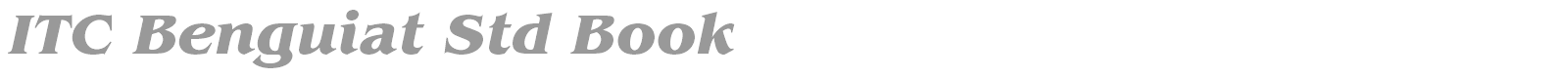 ITC Benguiat Std font preview