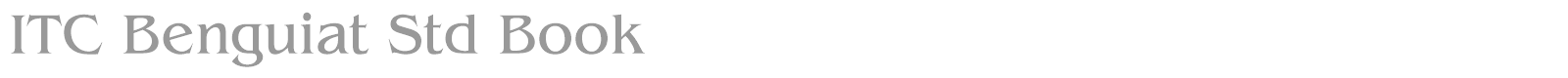 ITC Benguiat Std font preview