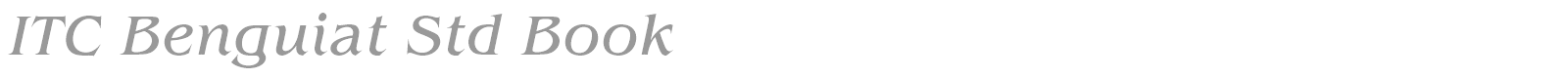 ITC Benguiat Std font preview