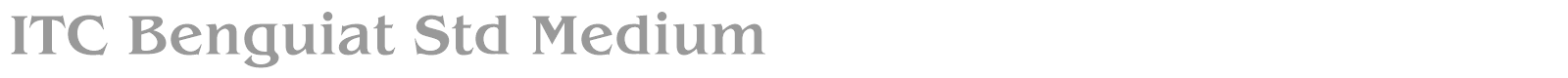 ITC Benguiat Std font preview