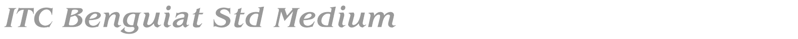 ITC Benguiat Std font preview