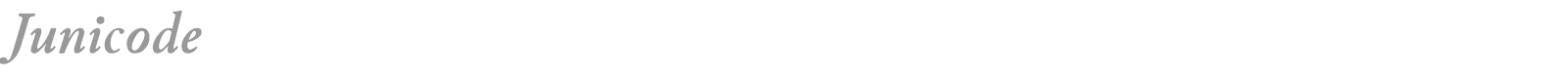 Junicode font preview
