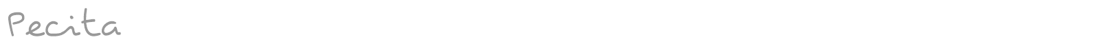Pecita font preview