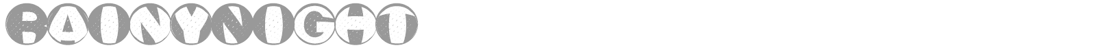 RainyNight font preview