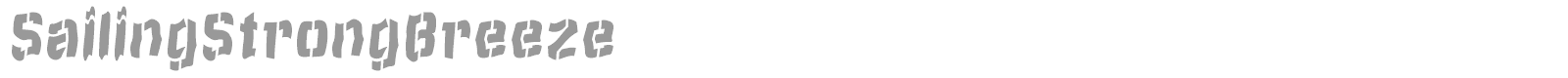 SailingStrongBreeze font preview