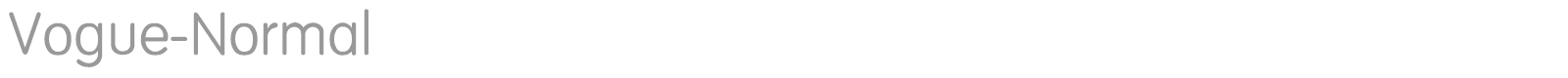 Vogue-Normal font preview