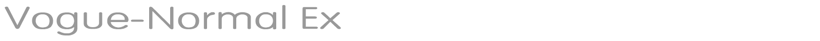 Vogue-Normal font preview