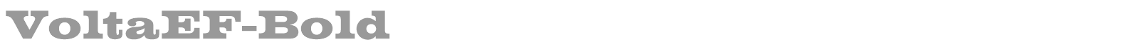 VoltaEF-Bold font preview