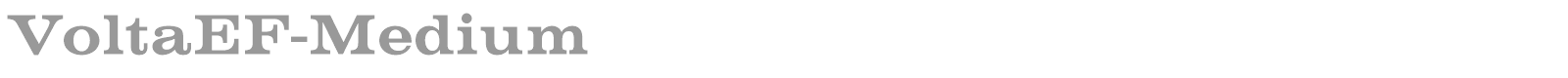 VoltaEF-Bold font preview