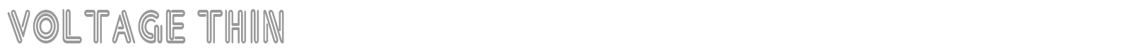 Voltage Thin font preview