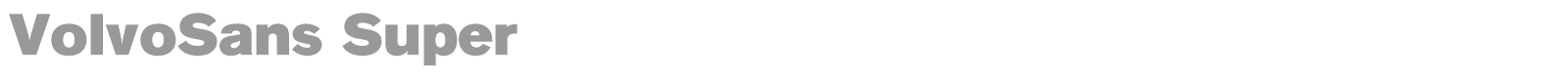 VolvoSans font preview