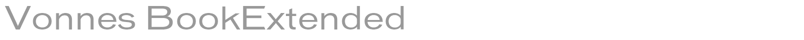Vonnes font preview