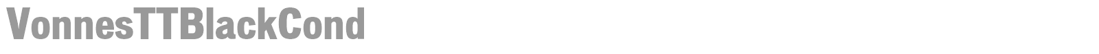 Vonnes font preview