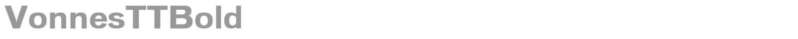Vonnes font preview