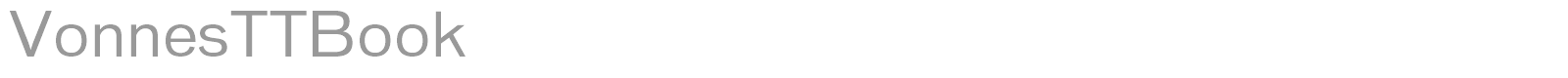 Vonnes font preview