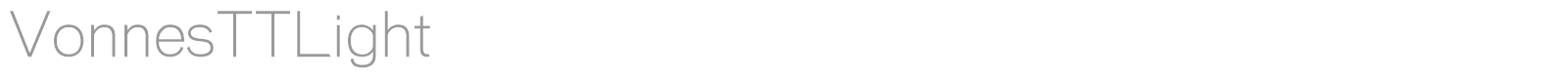 Vonnes font preview