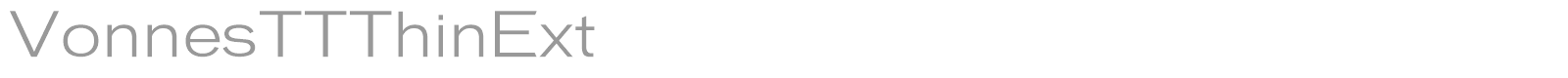 Vonnes font preview