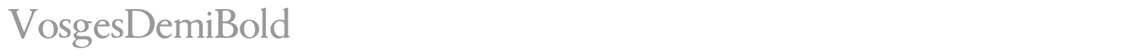 VosgesDemiBold font preview