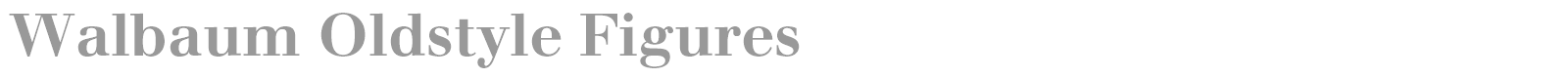 Walbaum font preview