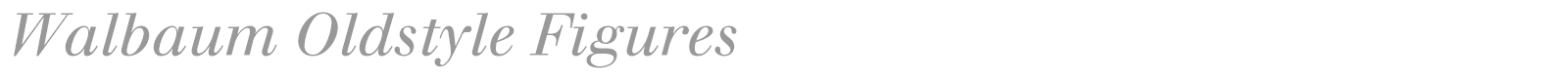 Walbaum font preview