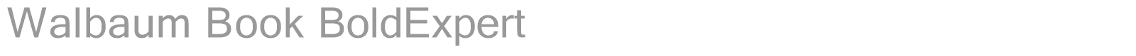 Walbaum font preview