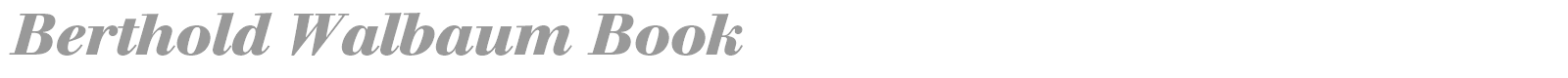Walbaum font preview