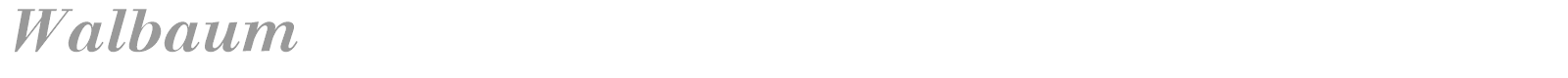 Walbaum font preview