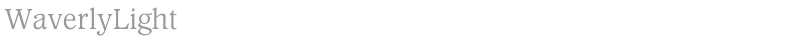 WaverlyLight font preview