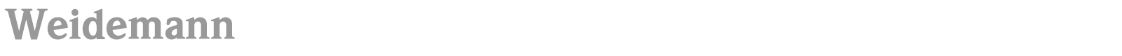 Weidemann font preview