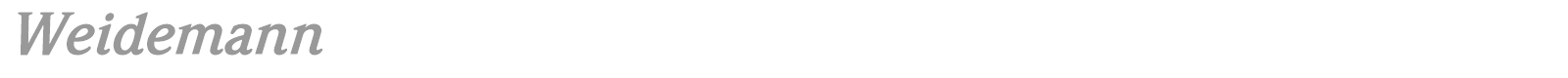 Weidemann font preview
