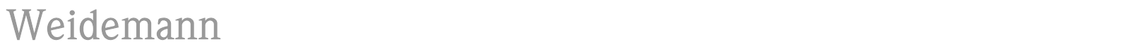 Weidemann font preview