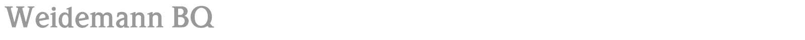 Weidemann font preview