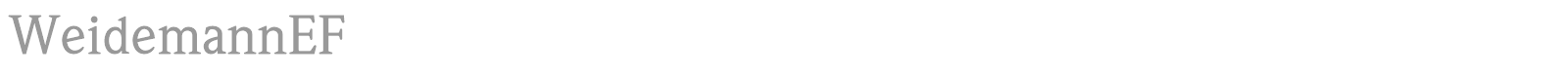 Weidemann font preview