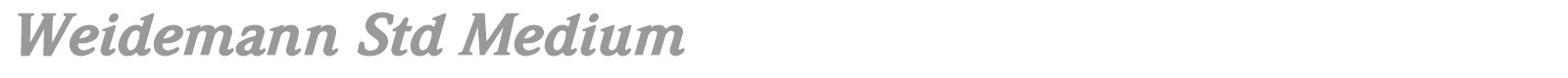 Weidemann font preview