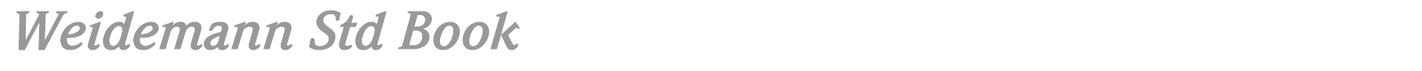 Weidemann font preview