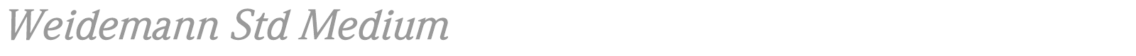 Weidemann font preview