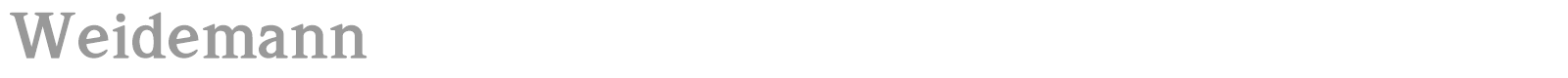 Weidemann font preview
