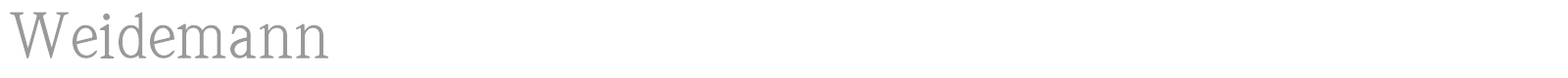 Weidemann font preview