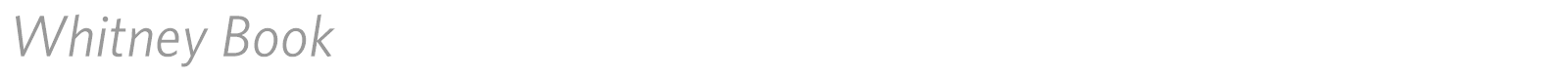 Whitney font preview