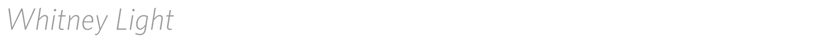 Whitney font preview