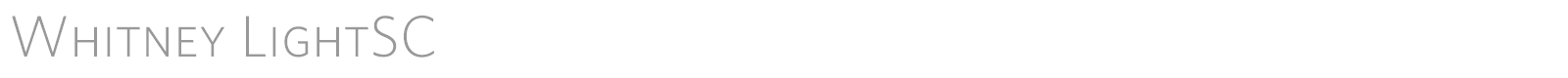 Whitney font preview