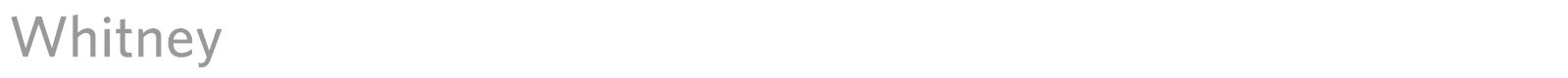 Whitney font preview