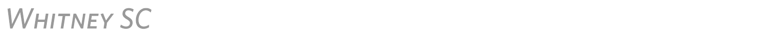 Whitney font preview
