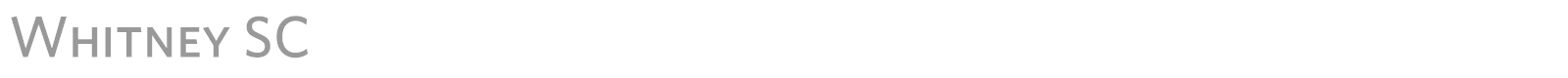 Whitney font preview