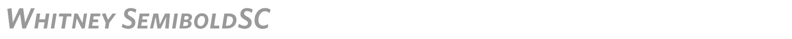 Whitney font preview