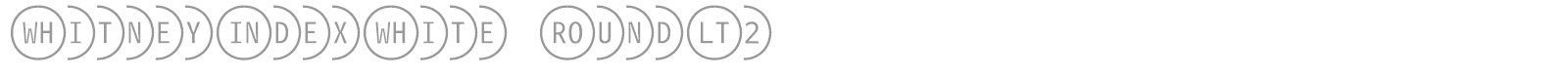 WhitneyIndexWhite font preview