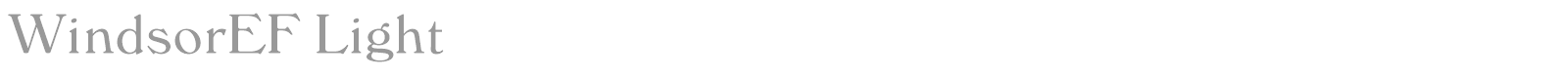 WindsorEF font preview