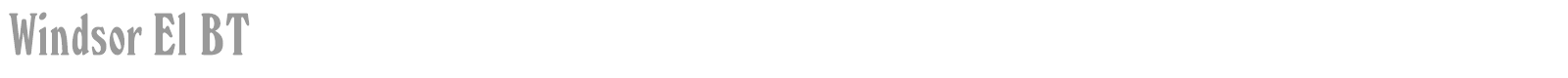 WindsorEF font preview