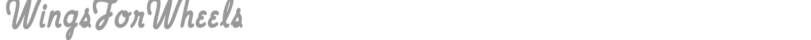 WingsForWheels font preview