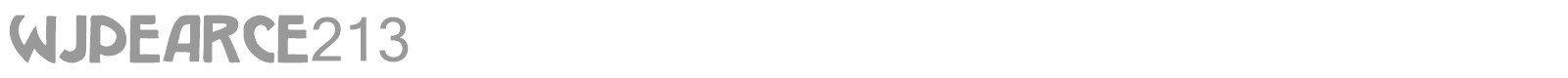 WJPearce213 font preview
